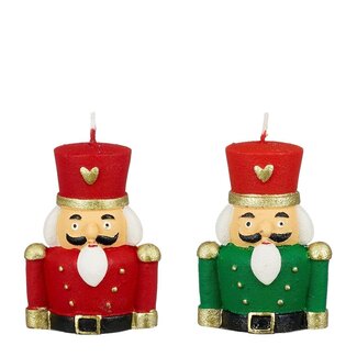 4A Kerst Kaars notenkraker d06*9cm