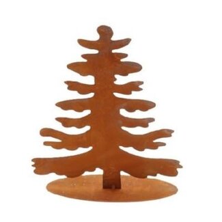 4A Dekorations-Weihnachtsbaum | Farbe: Braun | Weihnachtsdekoration | Durchmesser 15 Zentimeter | Höhe 20 Zentimeter | Pro 6 Weihnachtsbäume