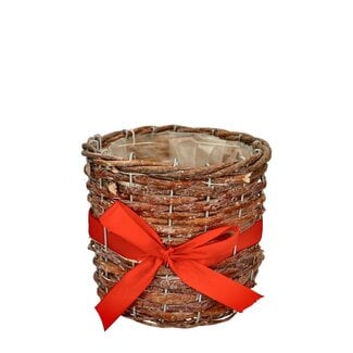 4A Kerst Mand strik pot d15*14cm