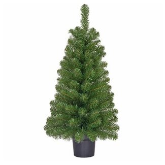 4A Sapin de Noël artificiel avec pot “Norton” | Couleur : Vert | Décoration de Noël | Diamètre 50 centimètres | Hauteur 90 centimètres | Par sapin de Noël