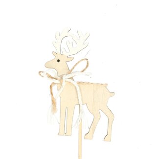 4A Kerst bijsteker 10cm Rendier 6*10cm