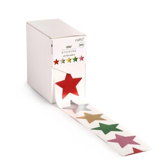 4A Kerst Sticker 40mm x500 Star