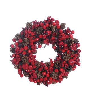 4A Kerst d28cm Pinecone Berry