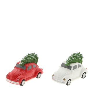4A Coccinelle LED avec sapin de Noël | Couleur : Couleurs mélangées | Décoration de Noël | Longueur 9.5 centimètre | Largeur 5 centimètre | Hauteur 7 centimètre | Par 6 pièces