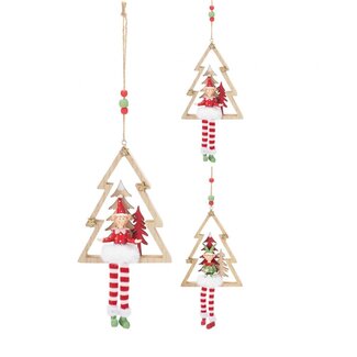 4A Elfen-Anhänger Sortiert | Farbe: Gemischte Farben | Weihnachtsdekoration | Länge 12 Zentimeter | Breite 3 Zentimeter | Höhe 35 Zentimeter | Pro 12 Anhänger