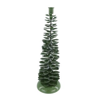 4A Baum-Kerzenhalter | Farbe: Dunkelgrün | Weihnachtsdekoration | Durchmesser 14 Zentimeter | Höhe 44 Zentimeter | Pro 2 Kerzenhalter