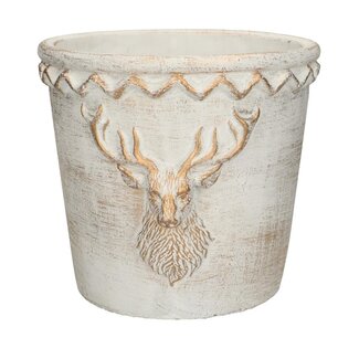 4A Kerst Keramiek Rendier pot d20*18cm