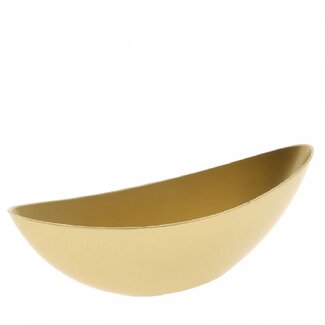 4A Melamin-Bootsschale | Farbe: Gold | Weihnachtsdekoration | Länge 39 Zentimeter | Breite 12 Zentimeter | Höhe 13 Zentimeter | Pro 12 Schalen