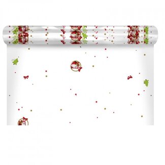 4A Papier auf Rolle “Santa” | Farbe: Rot | Weihnachtsdekoration | Breite 80 Zentimeter | Länge 120 Meter | Pro Rolle