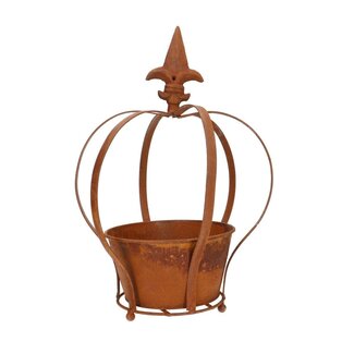 4A Zinken Kroon Blumentopf Pflanzentopf | Farbe: Rostbraun | Durchmesser 24 Zentimeter | Höhe 31 Zentimeter | Pro 3 Blumentöpfe