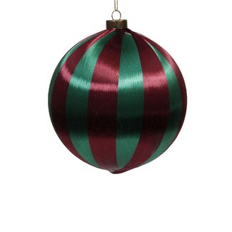 4A Boules de Noël Stringball | Couleur : Rouge Vert | Décoration de Noël | Diamètre 8 centimètres | Par 8 boules de Noël
