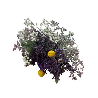 MyFlowers Trockenblumenstrauß „Lilac Dream“ | Farbe: Gemischte Farben | Länge ± 50 Zentimeter | mit lila und weißen Blumen | Pro 5 Sträuße