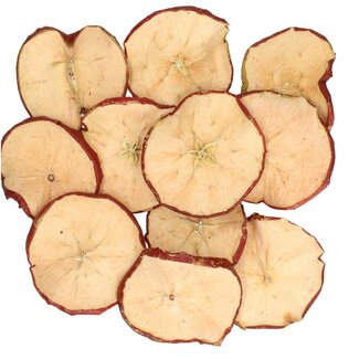4A Trockenfrucht Apfelscheiben | Farbe: Rot | Gewicht 200 Gramm pro Beutel | Pro 5 Beutel