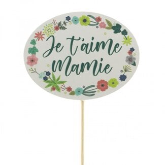 4A Bijsteker 50cm Je t'aime mamie 6.5cm