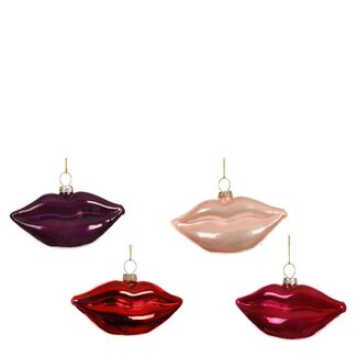 4A Kerstbal Hanger lips 90mm