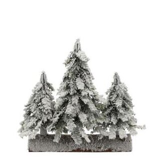 4A Kerst Boom sneeuw 33*14*27cm