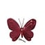 Kerst Deco vlinder/clip 12*9.5cm