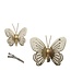 Kerst Deco vlinder/clip 5-8cm