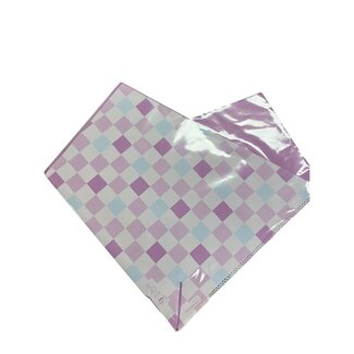 4A Flower sleeves with Oblique "Checkers" pattern | Colour: Lilac Purple Blue | Length 35 centimetres | Height 35 centimetres | Per 25 sleeves