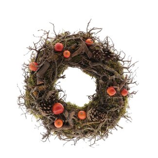 4A Bonsai Dekra Wreath | Colour: Brown | Diameter 30 centimetres | Per wreath
