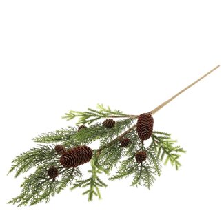 4A Winter Kerstboom Tak "Harmony" | Kleur: Groen | Kerstdecoratie | Lengte 76 centimeter | Per 12 takken