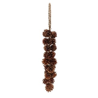 4A Natuurlijke Slinger “Lodi” | Kleur: Bruin | Natuurlijke Kerstdecoratie | Diameter 10 centimeter | Lengte 60 centimeter | Per 12 slingers