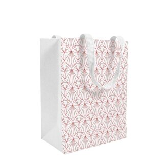 4A Clayrton Gift Bags “Chrystal” | Colour: Natural White | Length 18 centimetres | Width 10 centimetres | Height 23 centimetres | Per 10 bags