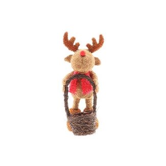 HBXD Reindeer With Basket W16H41