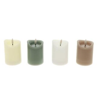 HBXD Candle Wavetop LED Timer 4Ass H10D7