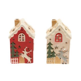 HBXD Tealight Home Deer 2Ass.L8.5W6.5H14.5