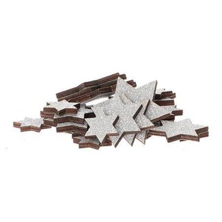 HBXD Star Lasercut Glitter 24Pcs