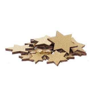HBXD Star Lasercut Glitter 24Pcs