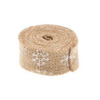 HBXD Ribbon Jute Snowflake 5mtr H5cm