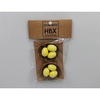 HBXD Birdsnest With Egg 2 Pcs L10W16H2
