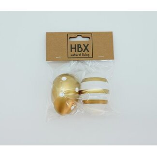 HBXD Egg Stripe/Dots 2 Pcs L13W10H4
