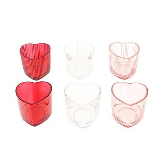 HBXD Tealight Heart 6Ass H6.5D7.7