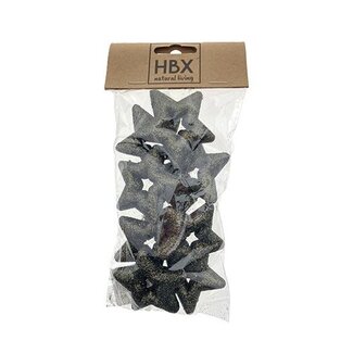 HBXD Star With Glitter 9pcs L3W3H1