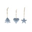 Hanger Heart/Star/Tree 3Ass L9W10