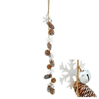 HBXD Garland Pinecone Snowflake L75