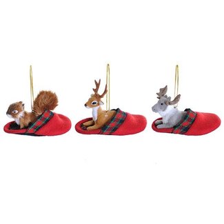 HBXD Hanger Animals w/Slipper 3ass. L13