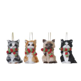 HBXD Hanger Cat w/Scarf 4ass. H8