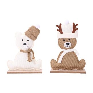 HBXD Table Deco Bear w/FSC 2ass. H26