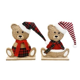 HBXD Table Deco Bear w/FSC 2ass. H22