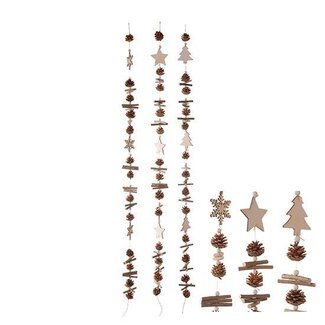 HBXD Garland Pinecone 3ass. H150