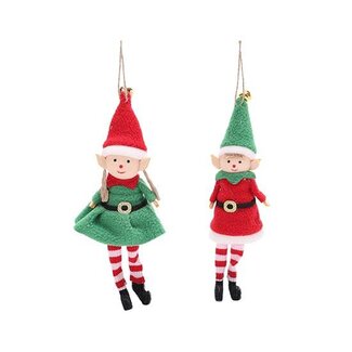 HBXD Christmas Hanger Elf 2ass. H26