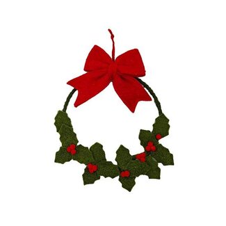 HBXD Hanger Wreath w/Bow H28