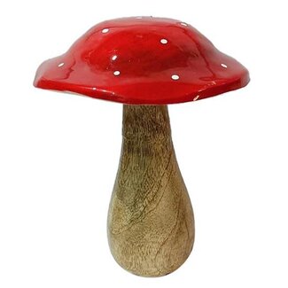 HBXD Deco Mushroom Wood H16