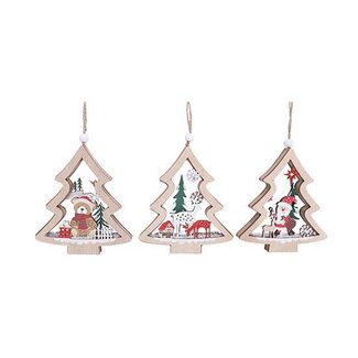 HBXD Hanger Tree Xmas w/FSC 3ass. H22