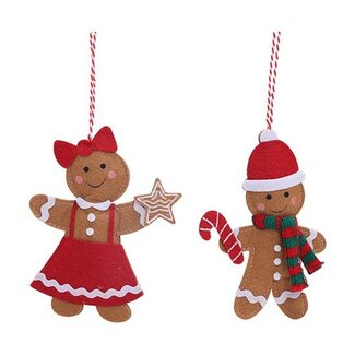 HBXD Hanger Gingerbread 2ass. H23