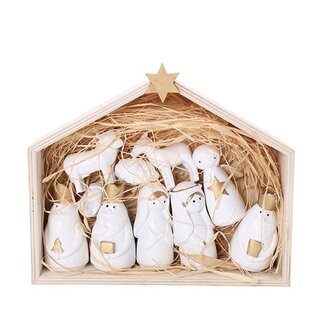 HBXD S/10 Nativity set w/FSC in Box L22